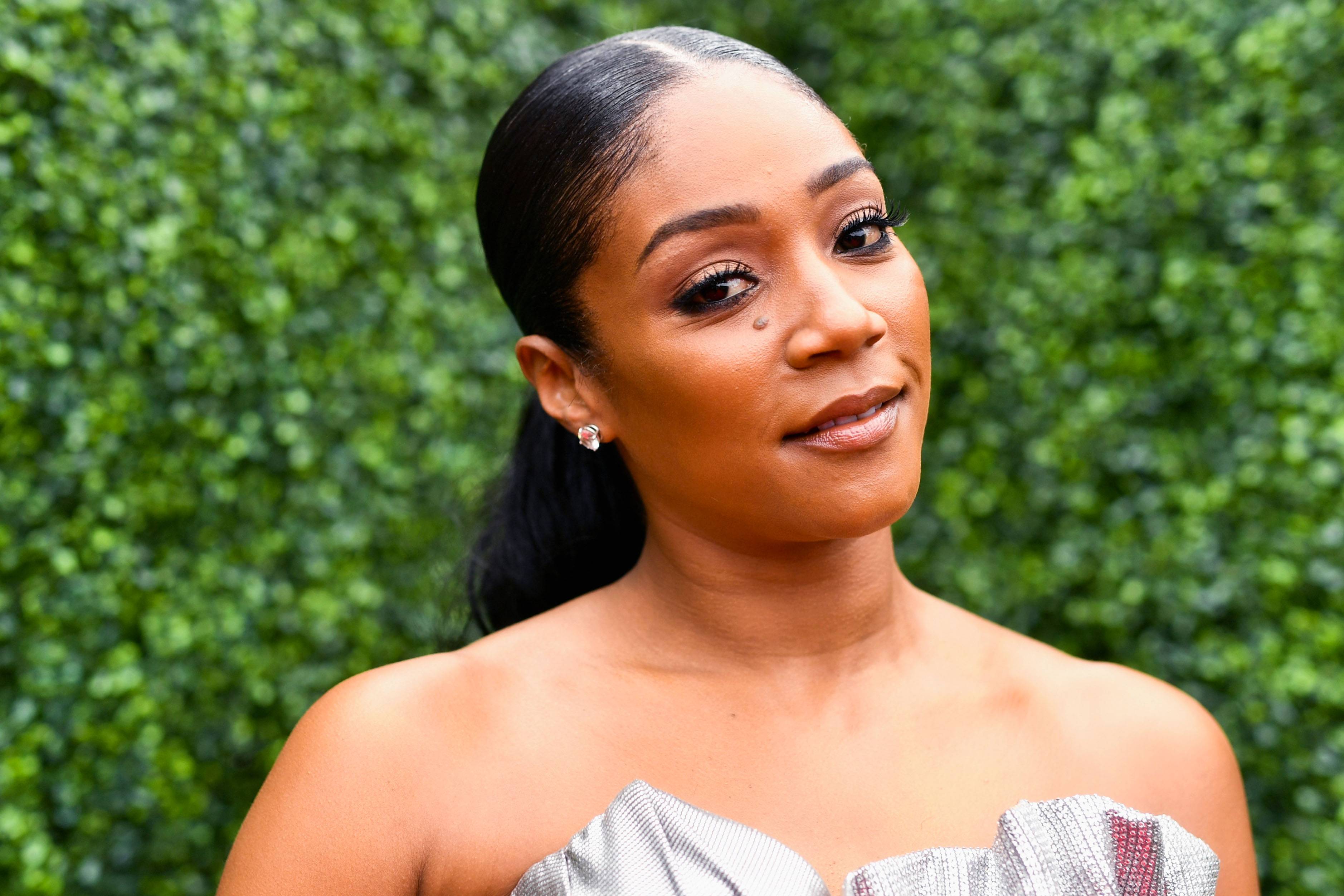 SANTA MONICA, CA - JUNE 16:  Host Tiffany Haddish attends the 2018 MTV Movie And TV Awards at Barker Hangar on June 16, 2018 in Santa Monica, California.  (Photo by Emma McIntyre/Getty Images for MTV)