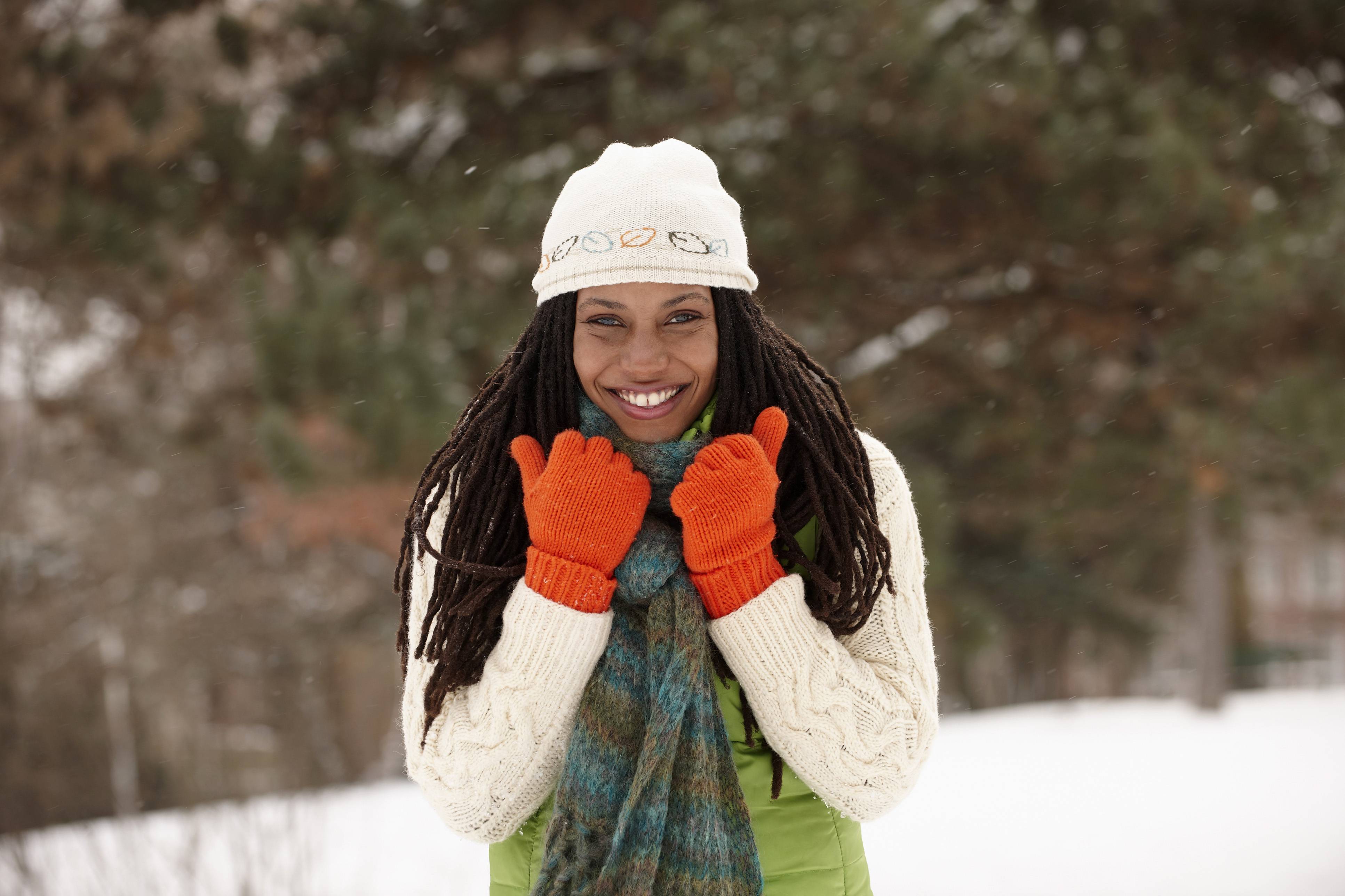 woman in winter weather