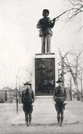 Loud Protests Over Silent Sam - There have been numerous protests over the years at the University of North Carolina at Chapel Hill over the presence of a monument to university alumni who died in the Civil War. The “Silent Sam” memorial has been on the campus since 1913. (Photo: Wiki Commons)