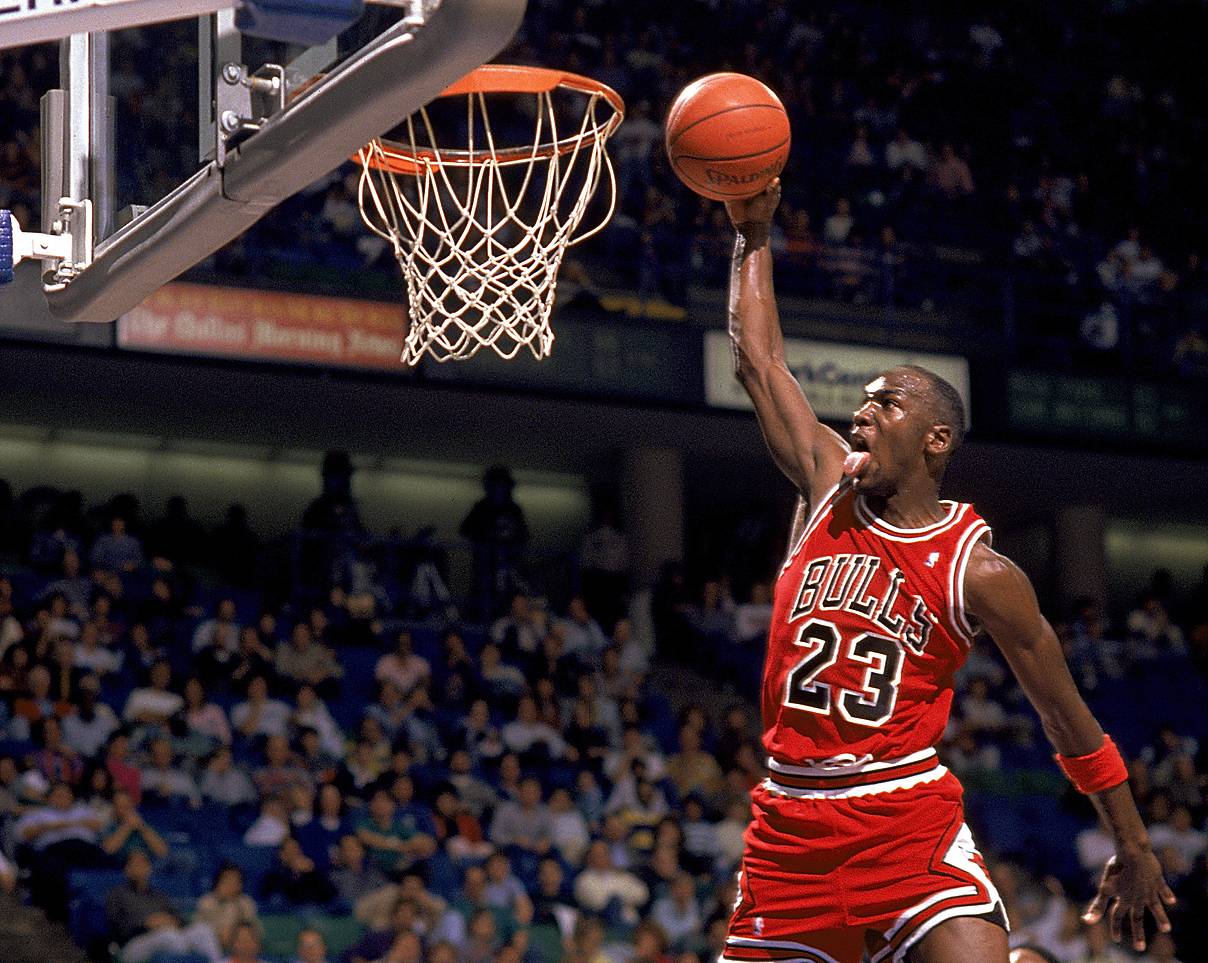 Michael Jordan&nbsp; - NBA Titles: 6 Teams: Chicago Bulls 1991-93, 1996-98 (Photo: Joe Patronite/Getty Images)