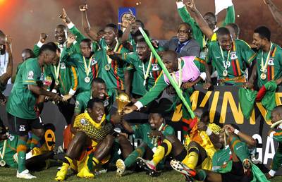 Zambia Wins Africa Cup - In a historic win, Zambia defeated the Ivory Coast 8-7 and claimed the African Cup of Nations on Feb. 12. The feat is the country’s first in tournament history and came on the near 19-year anniversary of a tragic plane crash in Libreville, Gabon, that killed what was considered Zambia’s most talented soccer squad.&nbsp;(Photo: REUTERS/Thomas Mukoya)