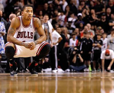 Derrick Rose to See Back Specialist - Chicago Bulls guard Derrick Rose’s recent complaints of back spasms forced him to sit out two recent games, and now the athlete will see a specialist when the team returns home to Chicago on Feb. 13. Rose has already missed seven games this season, so we hope the Bulls have a good back-up plan in case the star is benched for a few more.&nbsp;(Photo: Mike Ehrmann/Getty Images)