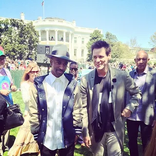 Big Sean @bigsean - &quot;Me n Jim Carey exchanging stories @ the White House&quot;Big Sean and comedy actor Jim Carrey were both hanging out at the White House this Easter. The rapper performed alongside Ariana Grande.(Photo: Big Sean via Instagram)