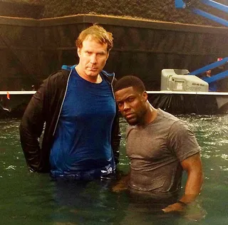 Kevin Hart @kevinhart4real - &quot;Me &amp; Will Ferrell did a low key calendar shoot today in some dirty ass water lmao....the name of the calendar is &quot;Dirty Funny Guys&quot;&nbsp;#GetHard #WillFerrellandKevinHartEqualsFunny&nbsp;#ComingSoon&quot;Kevin Hart and Will Ferrell get down and dirty shooting what may possibly be the funniest calendar ever.(Photo: Kevin Hart via Instagram)
