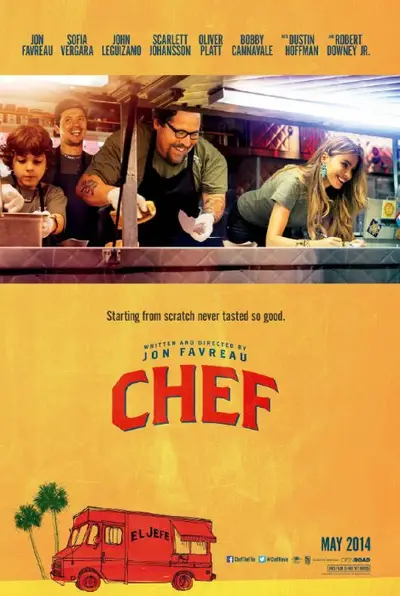 The Chef: May 9 - Sofia Vergara and John Leguizamo star as a former couple who decide to launch a food truck with a chef (Jon Favreau) who quits his LA restaurant job to find a brand new life.&nbsp;(Photo: Open Road Films)