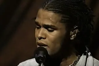 Work - Maxwell’s opening high note on his cover of Kate Bush’s “This Woman’s Work” — on his MTV Unplugged EP — can give you life.&nbsp;(Photo: MTV)