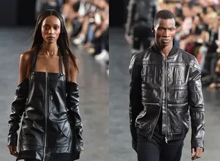 Hood by Air - The celeb-beloved fashion house has edgy street style down pat. Expect to see these tough leather separates with embossed logos all over the red carpet next season.  (Photos: Slaven Vlasic/Getty Images)