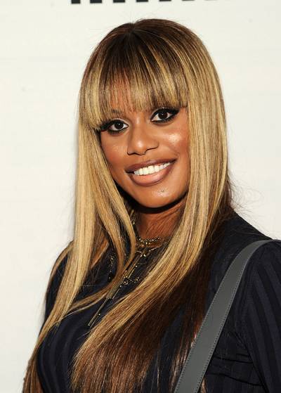 Laverne Cox  - The OITNB star's wig has celebrity hairstylist Ursula Stephen’s name written all over it—love this look on her.(Photo: Rommel Demano/Getty Images for The Daily Front Row)