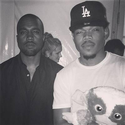 Chance the Rapper, @chancetherapper - When a fan meets their idol, the response should be as great as Chance the Rapper's was when he met Kanye West:  &quot;Anyone who knows me knows how big of a moment this was for me. I've been his biggest fan since 04 and I'm pretty sure I'm still his #1 fan. Thanks to J for hookin it up. Thanks to Gizmo for all the good luck yesterday. #IMetKanye&quot;   (Photo: Chance the Rapper via Instagram)
