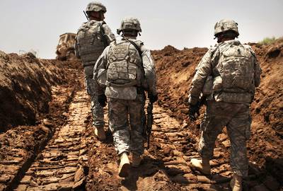 Protecting American Interests - The White House confirmed on Sept. 2 that the president had authorized sending 350 military troops to Iraq to protect U.S. facilities and personnel in Baghdad.   (Photo: Spencer Platt/Getty Images)