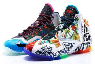 LeBron 11 &quot;What The&quot; - Sneaker pimps will line up around the block for LeBron James's 11th shoe collaboration with Nike. The graphically-inspired kicks launch September 13 at 8 a.m. and may be harder to cop than season tickets to the Cleveland Cavaliers.  (Photo: Courtesy of Nike)