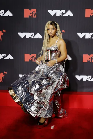 Chloe Bailey - (Photo by Kevin Mazur/MTV VMAs 2021/Getty Images for MTV/ ViacomCBS)