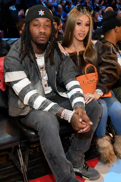 FEB 14: Jadakiss  - - Image 28 from NBA All-Star Weekend 2020 Style:  Cardi B Shows Off New Wig And $13k Birkin Bag Cuddled Up Courtside With  Offset