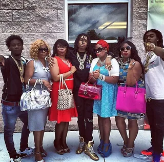 'Playa Playa' - "Lil' mama foreign, she an immigrant/I can turn you to an American citizen/Courtside Staples watching Lakers/Big mansion, no neighbors."  (Photo: Migos via Instagram)