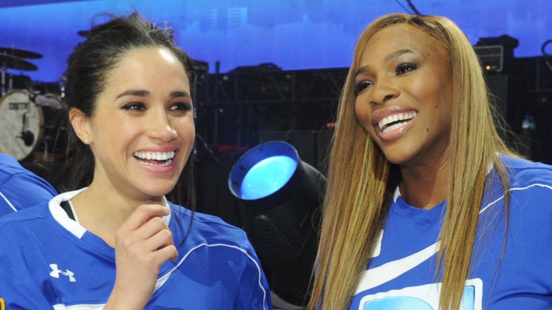 Serena Williams and Meghan Markle on BET Buzz 2021.