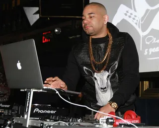 DJ Envy - DJ Envy makes the turntable-to-mainstream crossover look easy this year as he maintains his spot as the go-to Waffle Colored Negro with The Breakfast Club and unleashes new music like his &quot;Still A Fan&quot; featuring Rico Love.(Photo: Jerritt Clark/Getty Images)