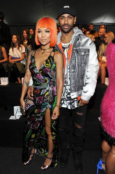 Y'all Ain't Low - Jhené Aiko and Big Sean attended the Moschino Spring/Summer '17 Collection this past June. Jhené was in character from the TWENTY88 visual &quot;Out of Love,&quot; but she isn't fooling anyone. It's very apparent that these two complement each other.(Photo: Donato Sardella/Getty Images for MOSCHINO)