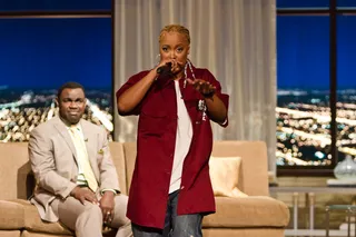 Still Got It - Da Brat made sure to remind folks that her rapping skills are still intact before she wrapped up the interview.(Photo: Darnell Williams/BET)