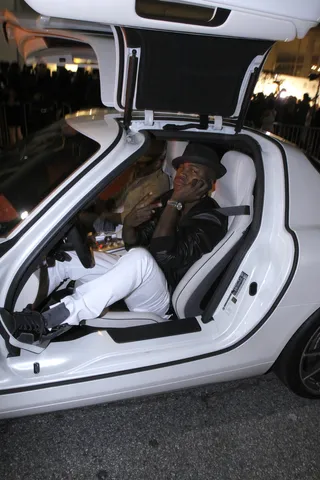 Suicide Doors - Ne-Yo makes a big entrance at Mr Chow in Beverly Hills. (Photo: Ernest Estime/BET Digital)