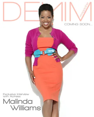 Malinda Williams\r - Actress Malinda Williams makes her mark with a fashionable pose on the debut issue of Denim magazine. \r\r(Photo: Denim Magazine)