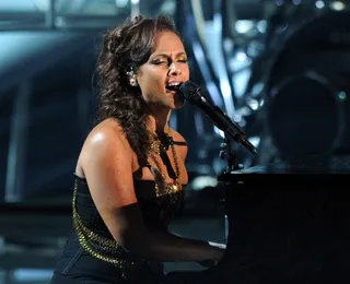 Alicia Keys on Life as a Mom - “It's about becoming more centered in myself. Having the baby has connected me to a deep, more womanly place.&quot;\r&nbsp;\r(Photo credit: Kevin Winter/Getty Images)