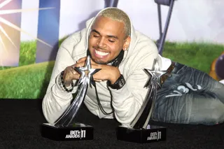 Video of the Year - "Look at Me Now"&nbsp; - Chris Brown, the big winner of the evening, won four awards in total, three of which were related to his hit single "Look at Me Now," including this one for Video of the Year.&nbsp;Photo: Getty Images
