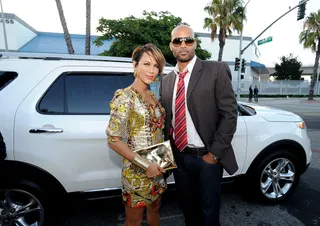 Arriving in Style - Hollywood power couple Nicole Ari Parker and Boris Kodjoe arrive at the exclusive fifth annual “PRE” dinner event in a 2011 Ford Explorer. Ford is an official sponsor of the BET Awards.(Photo by Earl Gibson/PictureGroup)