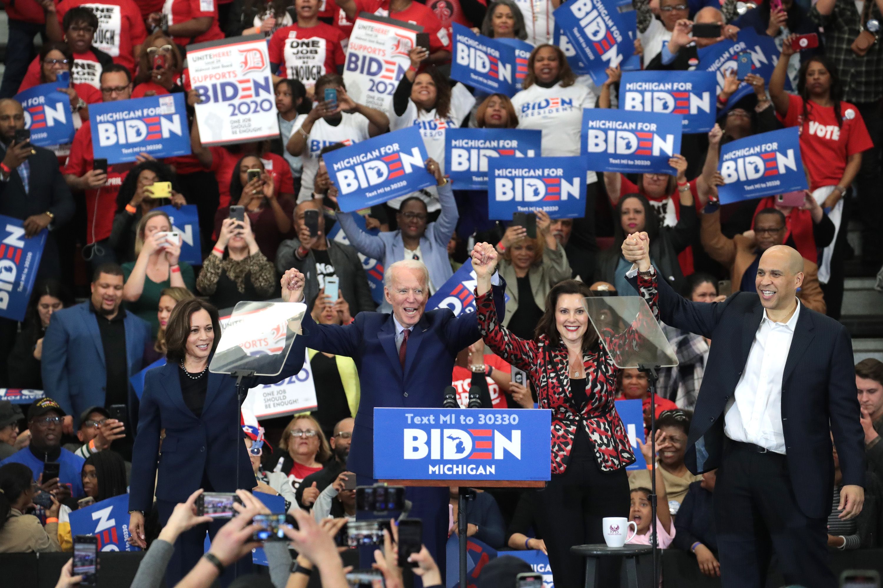 Joe Biden Projected To Win Michigan Primary, Stopping Bernie Sanders ...