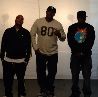 Three Kings - "Louch, Kiss and I let a bullet or a sword fly, Kings of the slums front line when it's war time" - "Three Kings" (Photo: Styles P via Instagram)