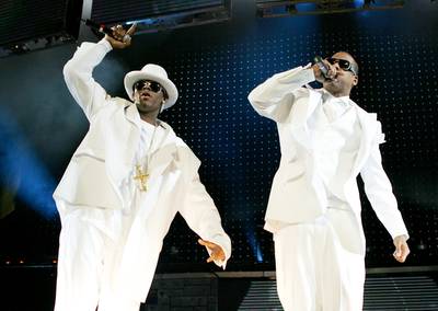 R. Kelly Freaks Out - What should've been one of Jay-Z's most triumphant onstage moments ? he and R. Kelly joining forces at Madison Square Garden for their Best of Both Worlds Tour in 2004 ? became one of the most bizarre when Kelly stormed off mid-set, claiming audience-members were waving guns. Right after, Kelly got into an altercation with members of Hov's crew backstage and ended up getting pepper sprayed. Needless to say, the tour collapsed, leaving a trail of lawsuits and salty interviews in its wake. (Photo: Frank Micelotta/Getty Images)