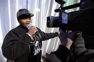I Go Hard - Freestyle Friday champion Relly spits a freestyle for BET.com at 106 &amp; Park, January 06, 2012.(Photo: John Ricard/BET)