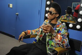 Hey There - Lil Twist in the green room at 106 &amp; Park, January 05, 2012.(Photo: John Ricard/BET)