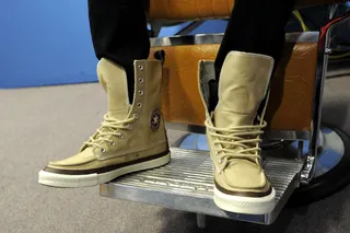 Nice Shoes - Lil Twist in the green room at 106 &amp; Park, January 05, 2012.(Photo: John Ricard/BET)