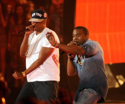 The Throne - Though they weren’t there to accept the award, The Throne (Jay-Z and Kanye West) took home the Best Rap Performance Grammy for their ubiquitous hit “Otis.”(Photo: Frank Micelotta/PictureGroup)