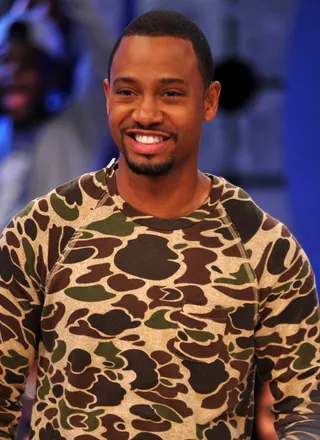 What a Smile - Terrence J sport an army fatigue outfit for Young Starz Week. (Photo: Fernando Leon / BET/ PictureGroup)