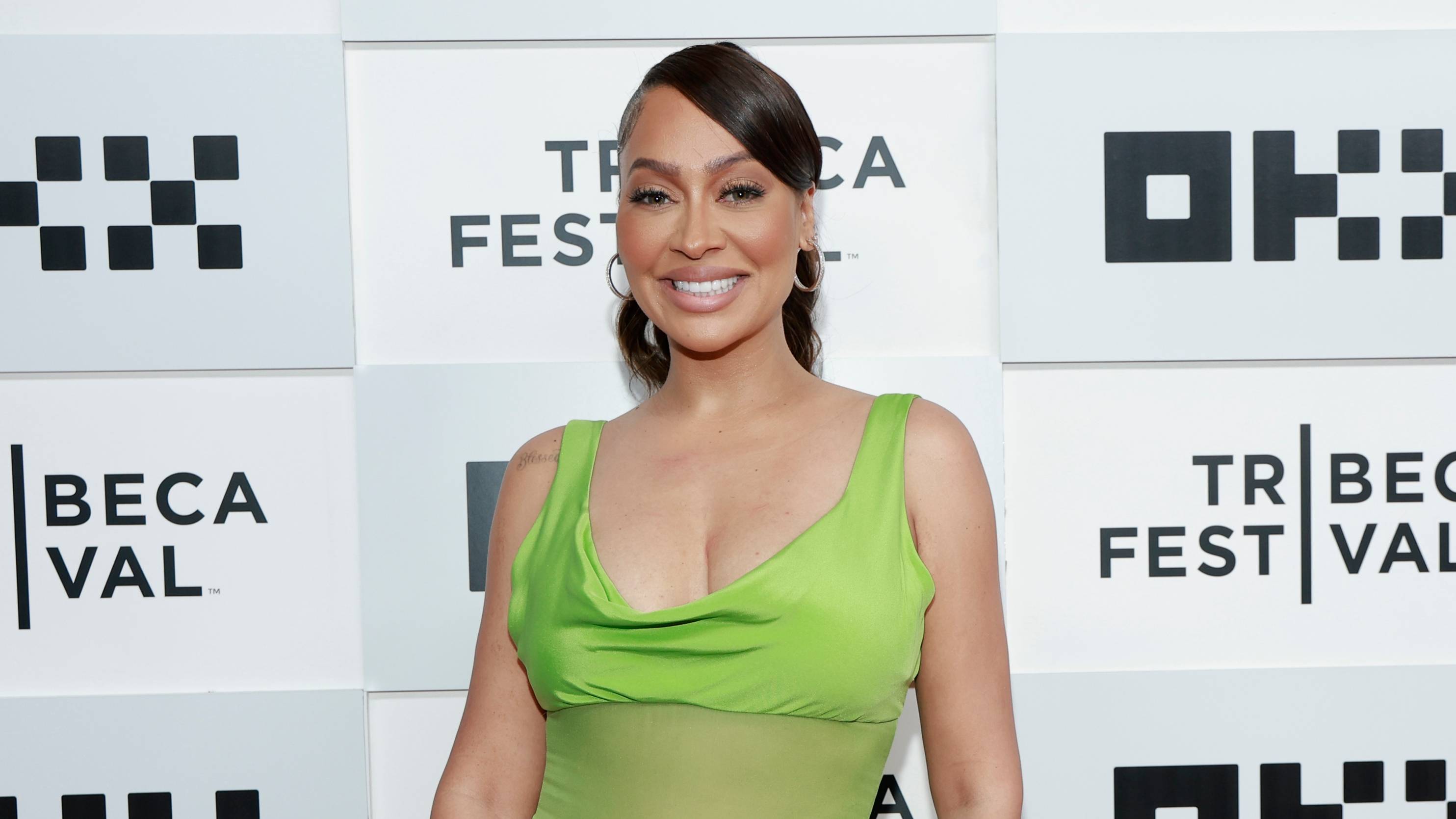 La La Anthony attends "The Perfect Find" premiere during the 2023 Tribeca Festival at BMCC Theater on June 14, 2023 in New York City. 