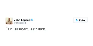 John Legend - Simply put.(Photo: John Legend via Twitter)&nbsp;