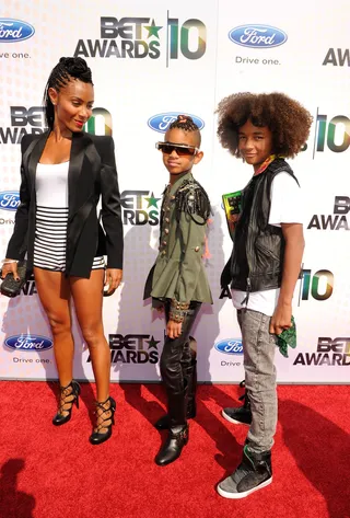 2010: Jada Pinkett Smith With Daughter Willow Smith And Son Jaden Smith - BET Awards 2010 (Photo by: Kevin Mazur/Getty Images) (Photo by: Kevin Mazur/Getty Images)
