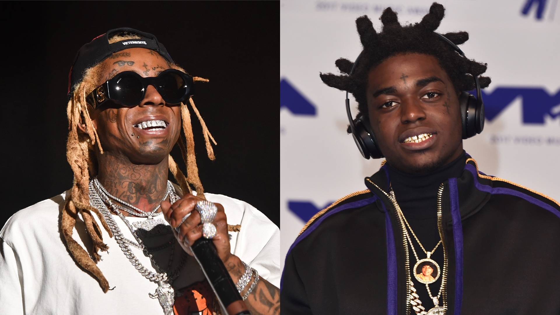 Lil Wayne and Kodak Black on BET Buzz 2021.