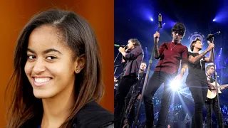 Live While We're Young - Every teenage girl goes through a boy band phase.&nbsp;Malia Obama was in attendance&nbsp;singing along with thousands of other young ladies who came out to see One Direction on their stop in Virginia at The Patriot Center in 2012.&nbsp;(Photos from Left: Chip Somodevilla/Getty Images, Kevin Winter/Getty Images for iHeartMedia)