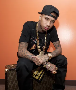 Dec. 5, 2011: Tyga Unveils Yet Another New Mixtape - Tyga paved the way for his upcoming LP, Careless World: Rise of the Last King, with a new mixtape, #B---hImTheS—t, which garnered over half a million downloads.&nbsp;(photo: John Ricard / BET)