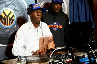 1. Grandmaster Flash - Grandmaster Flash has left an indelible, impossible-to-miss mark on hip hop, popular music and DJing. A key party-rocker in rap's nascent South Bronx days, Flash is credited with inventing the cross-fader using discarded electronic parts found in a local junkyard. Later, as leader of Grandmaster Flash &amp; the Furious Five, he was behind two seminal records: "The Adventures of Grandmaster Flash on the Wheels of Steel," an instrumental turntable solo that marked the first time scratching was recorded on wax; and "The Message," the hugely influential prototype for all socio-political rap to follow. Flash and the Furious Five were the first hip hop group to be inducted into the Rock 'N Roll Hall of Fame, in 2007. (Photo: Chris McGrath/Getty Images)
