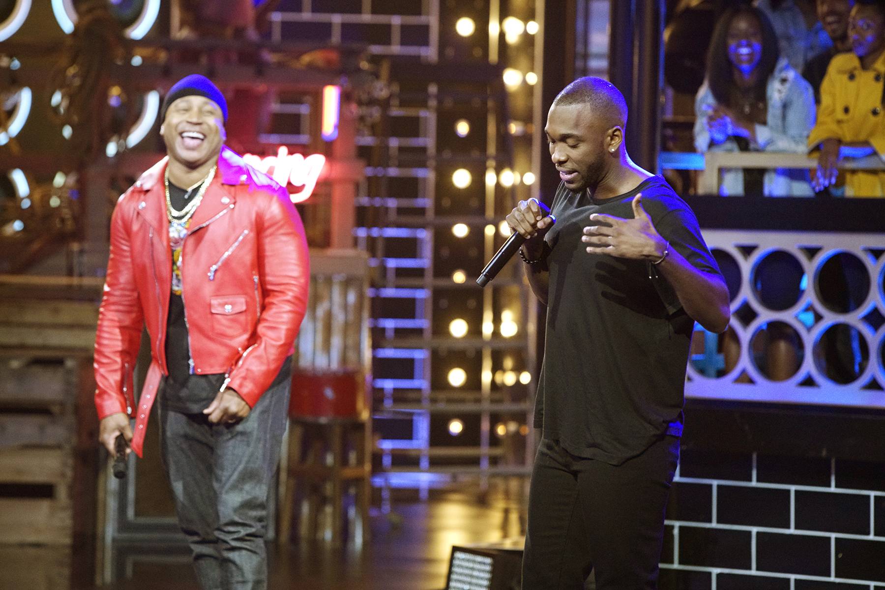 Comedian Jay Pharoah impersonating Jay Z, Eddi Murphy and Kevin Hart on the Hip-Hop Awards special edition of Lip Sync Battle 2017.