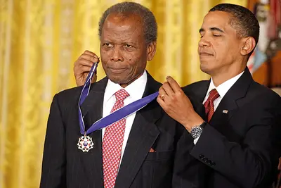 Sidney Poitier - The Academy Award-winning actor (the second African-American to do so) and diplomat received the award from President Obama in 2009.(Photo: Chip Somodevilla/Getty Images)