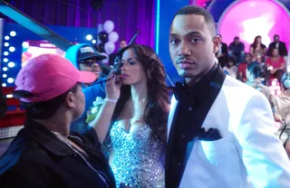 Prom Night - Terrence J prepares to start the show at 106 &amp; Park, May 25, 2012. (Photo: John Ricard / BET)