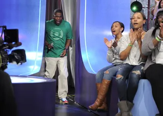 Stuntin' Is a Habit - David Banner enters the set at 106 &amp; Park, May 23, 2012. (Photo: John Ricard / BET).