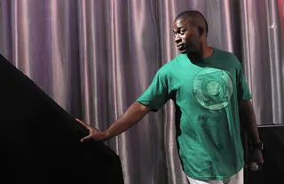 David Banner! - David Banner prepares to go on set at 106 &amp; Park, May 23, 2012. (Photo: John Ricard / BET).