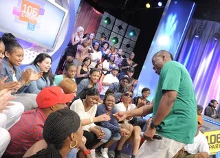 The &quot;In&quot; Crowd - David Banner greets fans at 106 &amp; Park, May 23, 2012. (Photo: John Ricard / BET).