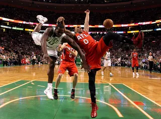 Jeff Teague&nbsp; - The Atlanta Hawks point guard’s flagrant foul against the Boston Celtics on May 6 has since been rescinded.&nbsp;(Photo: Jim Rogash/Getty Images)