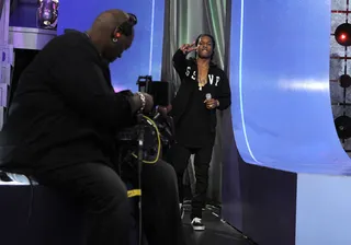 Who That - A$AP Rocky takes the stage at 106 &amp; Park, May 24, 2012. (Photo: John Ricard / BET)